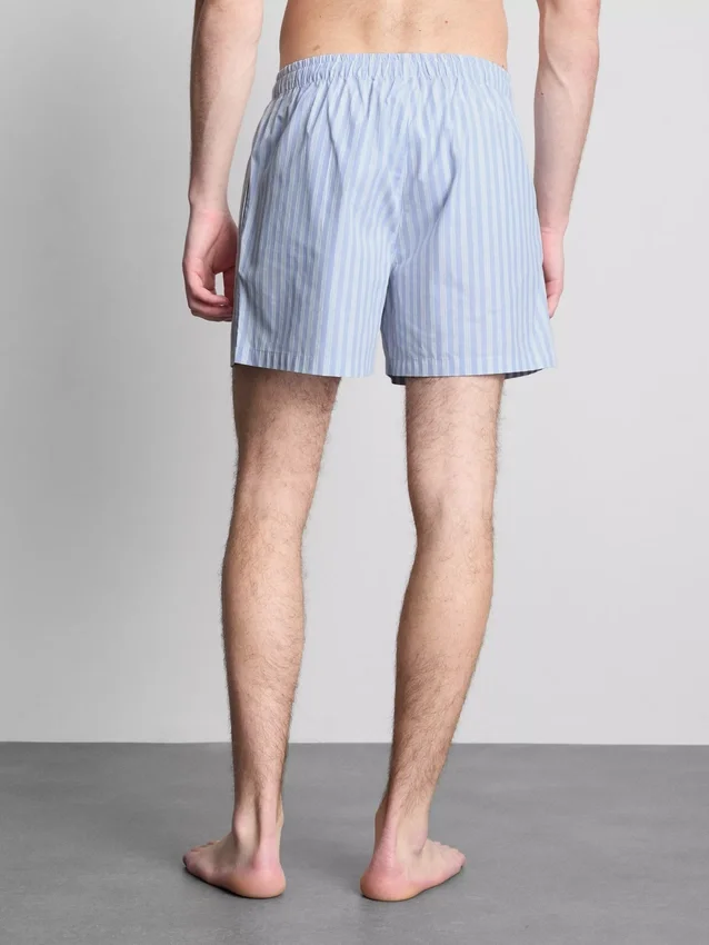 Striped pajama shorts
