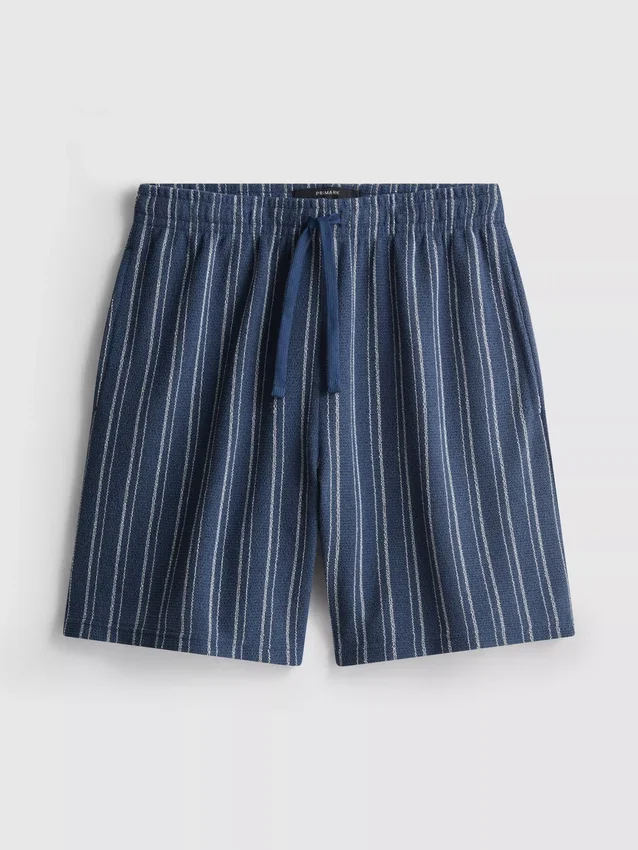 Striped pajama shorts