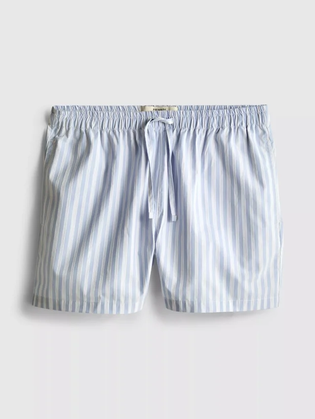 Striped pajama shorts