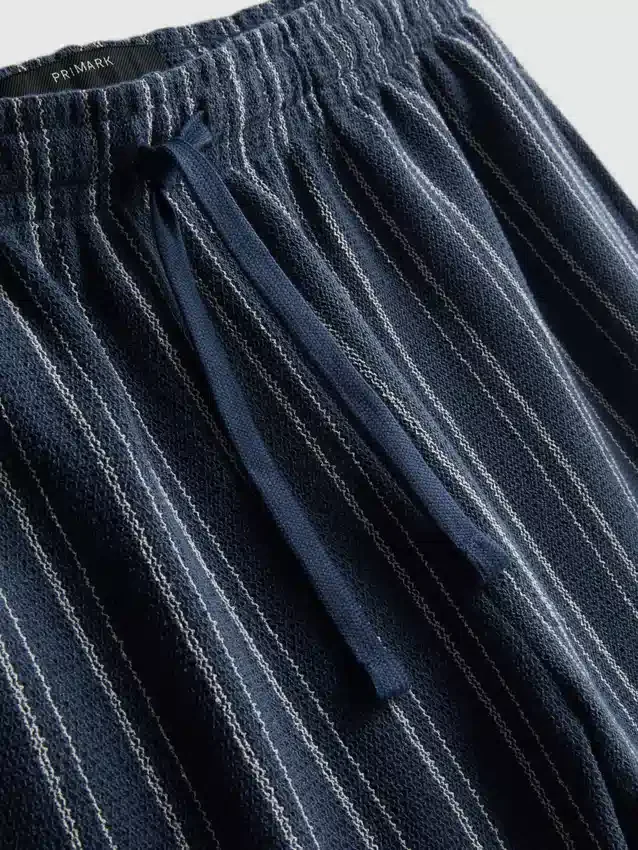 Striped pajama shorts