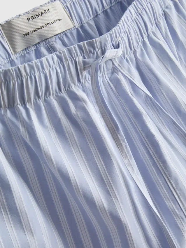 Striped pajama shorts