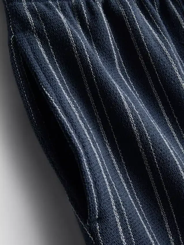 Striped pajama shorts