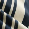 Striped pointed hem blouse