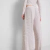 Striped ribbed pajama bottoms