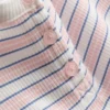 Striped ribbed pajama cami top