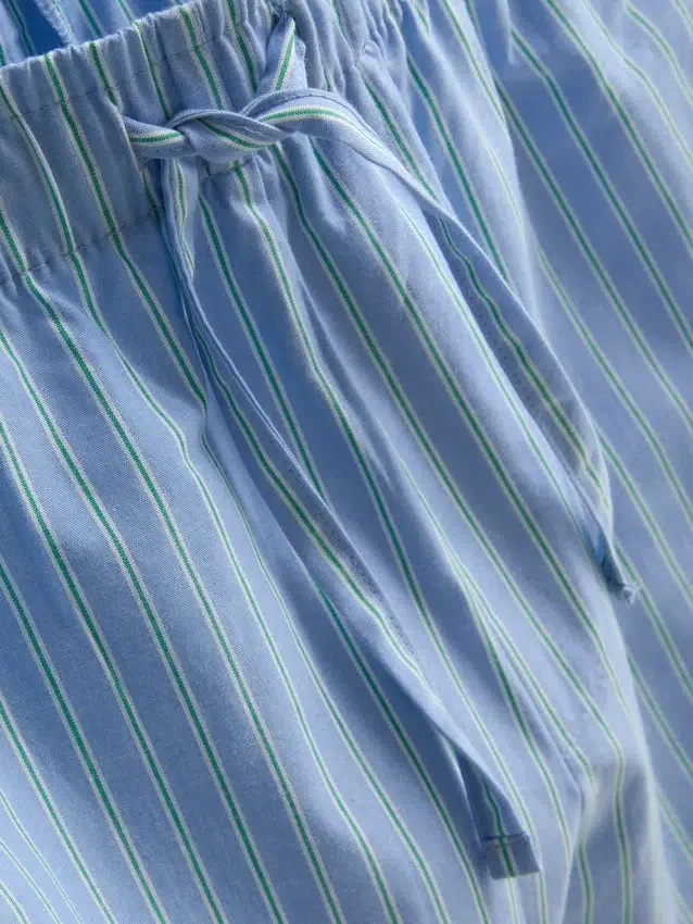 Striped short pajama set