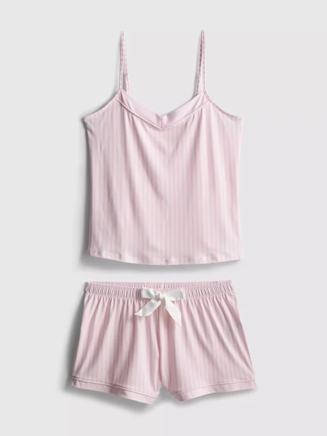 Striped shorty pajamas