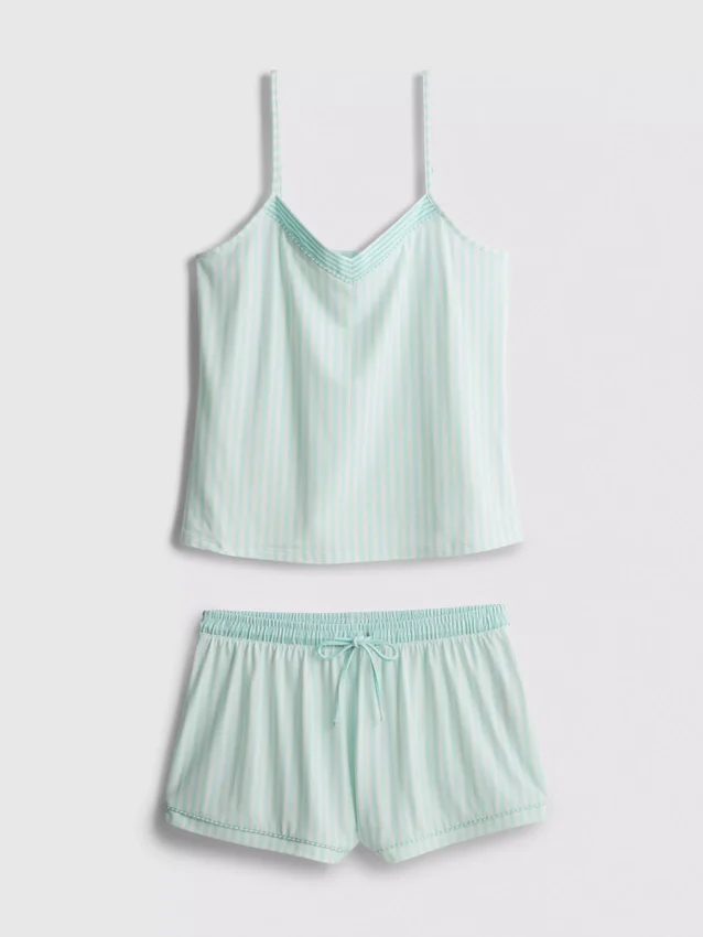 Striped shorty pajamas