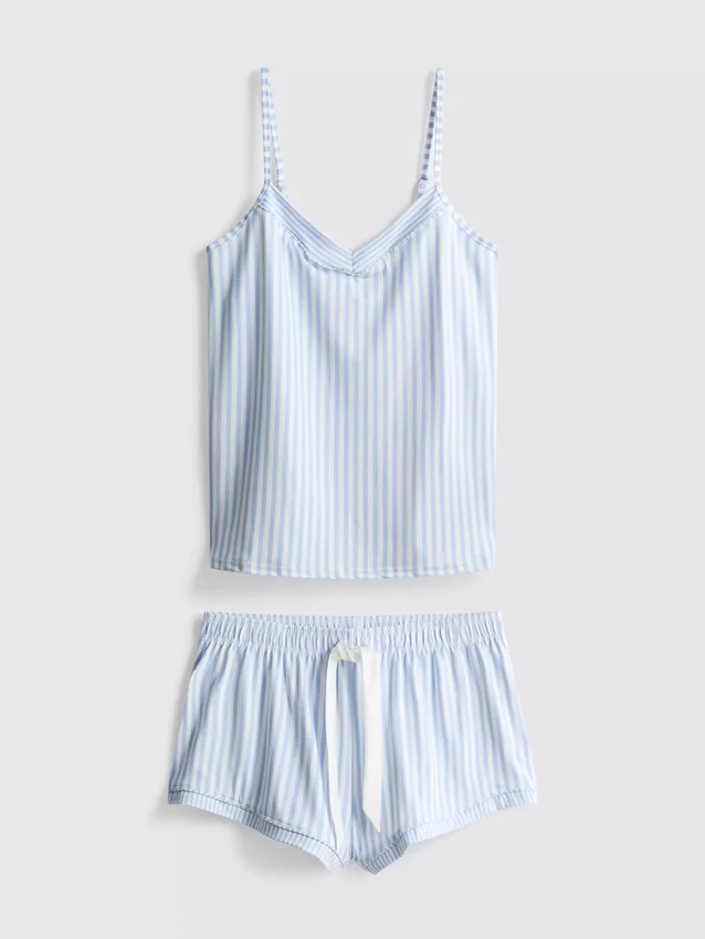 Striped shorty pajamas