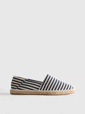 Striped slip-on espadrilles