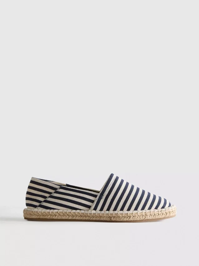 Striped slip-on espadrilles