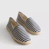 Striped slip-on espadrilles