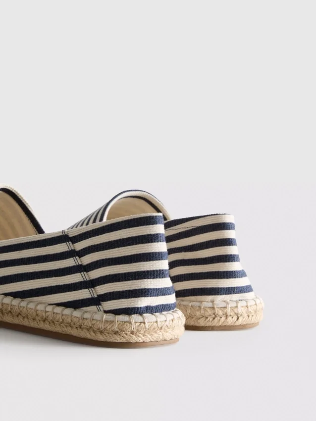 Striped slip-on espadrilles