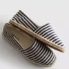 Striped slip-on espadrilles