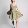 Structured corset mini dress
