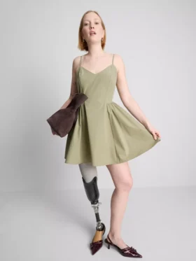 Structured corset mini dress