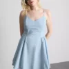 Structured corset mini dress