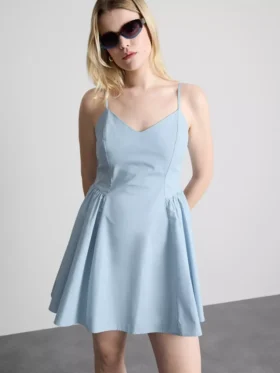 Structured corset mini dress