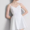 Structured corset mini dress