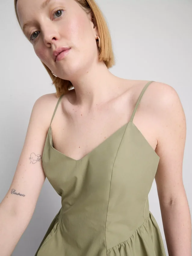 Structured corset mini dress