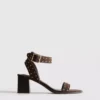 Studded block-heel sandals