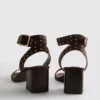 Studded block-heel sandals