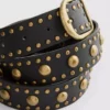 Studded buckle belt