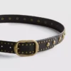Studded buckle belt