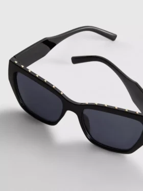 Studded cat-eye sunglasses