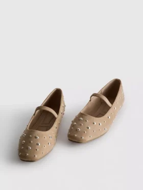 Studded mary janes