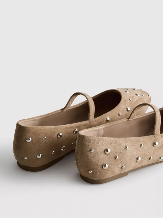 Studded mary janes