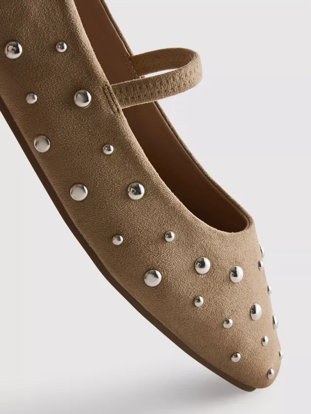 Studded mary janes