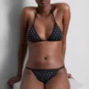 Studded rhinestone bikini bottoms