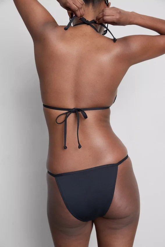 Studded rhinestone bikini bottoms