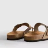 Studded t-bar footbed sandals