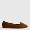 Suede ballet flats
