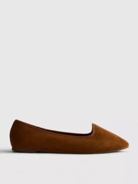 Suede ballet flats