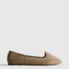Suede ballet flats