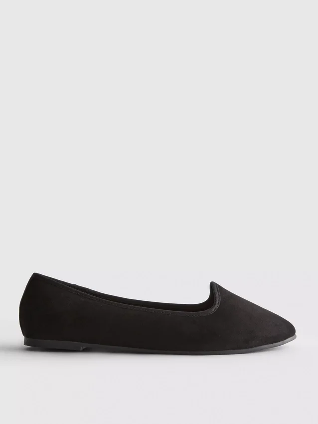 Suede ballet flats