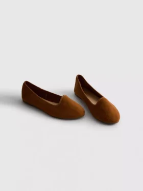 Suede ballet flats