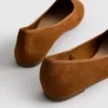 Suede ballet flats