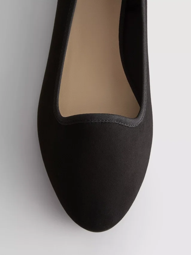 Suede ballet flats