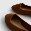 Suede ballet flats