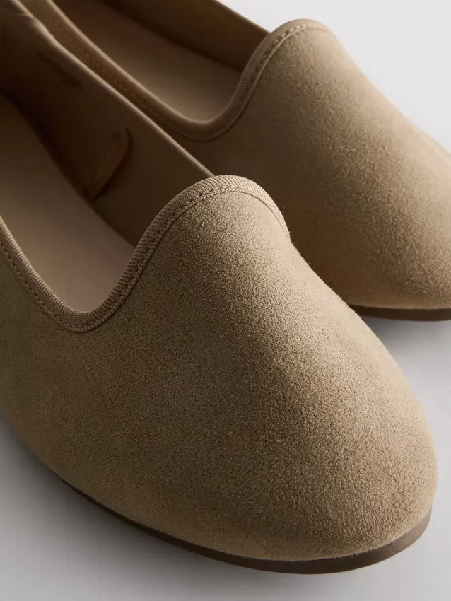 Suede ballet flats