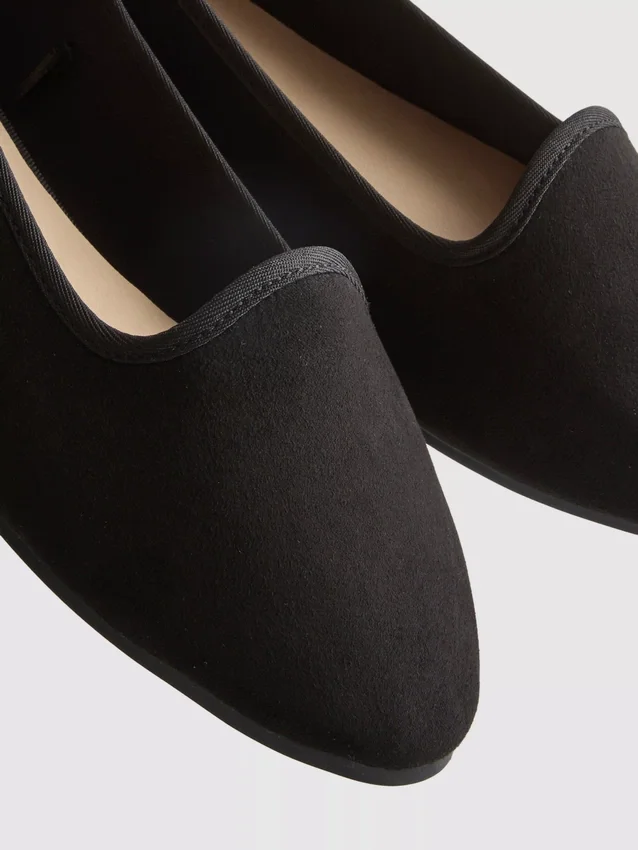 Suede ballet flats