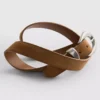 Suede buckle belt