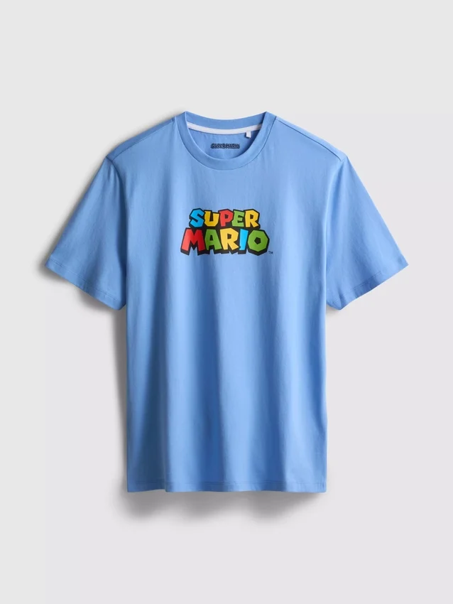 Super mario cotton graphic t-shirt
