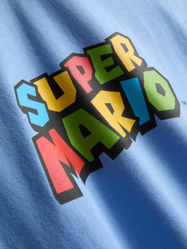 Super mario cotton graphic t-shirt