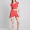 Super soft scoopneck crop top