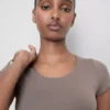 Super soft scoopneck crop top